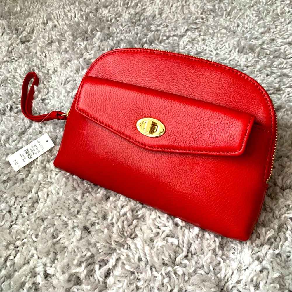 Talbots Leather Clutch Purse/Wristlet